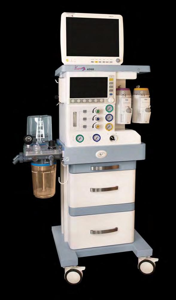 Máquina de Anestesia (ADS II): Los sistemas de anestesia Infinium ADS II ofrecen gran simplicidad para la ventilación de pacientes y la dosificación de anestesia.