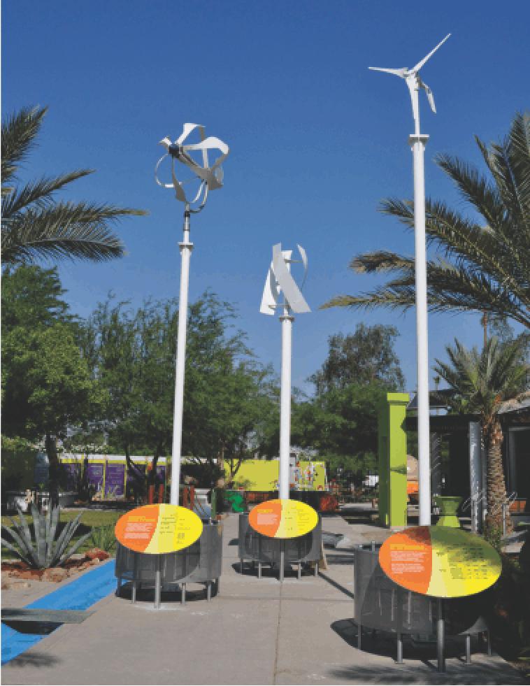EXHIBICIÓN: AEROGENERADORES Esta exhibición contendrá 3 generadores eólicos para generar de energía mediante la fuerza del viento.
