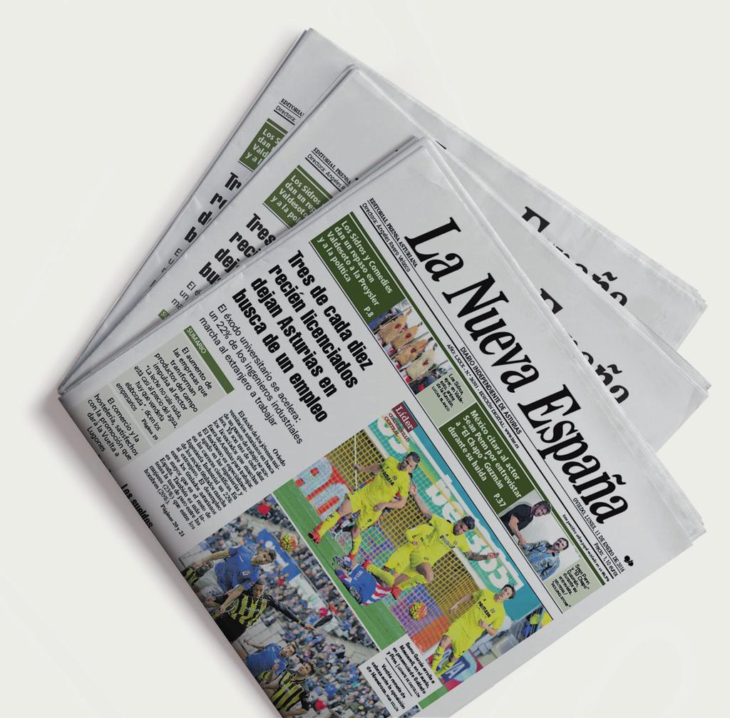 UNA MARCA CON MÚLTIPLES POSIBILIDADES Ranking de prensa en Asturias 325.700 LA NUEVA ESPAÑA 152.500 EL COMERCIO-VOZ DE AVILÉS 99.