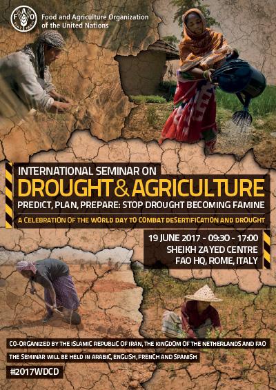 Necesidad de compartir conocimientos y mejores prácticas. Cuatro áreas temáticas para afrontar la sequía: Promover una gestión integrada de suelo y agua. Conectar los agricultores a las tecnologías.