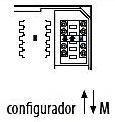 TABLA DE MANDOS Cubreteclas Valor configurador (M) Función desarrollada 2 FUNCIONES Mando bi-estable con retención (ARRIBA-ABAJO para persianas).
