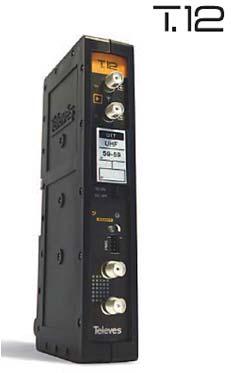 AMPLIFICADOR MONOCANAL PARA DAB: Amplificador monocanal modelo 509912 de la seria T12 de Televés o simlar, con regulador de ganancia.