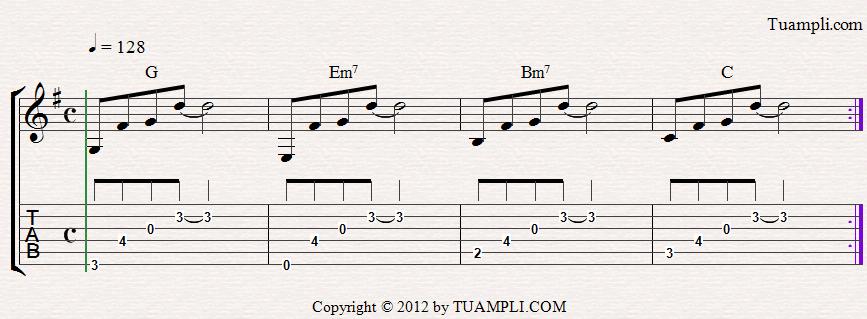 ARPEGIO El arpegio es una manera de ejecutar los tonos de un acorde, en vez de tocarlo de manera simultánea se hacen oír en sucesión, generalmente del mas grave al mas agudo.