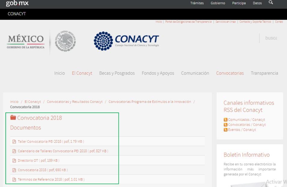 En dicha página puede consultar los documentos que integran la Convocatoria. http://conacyt.gob.mx/index.