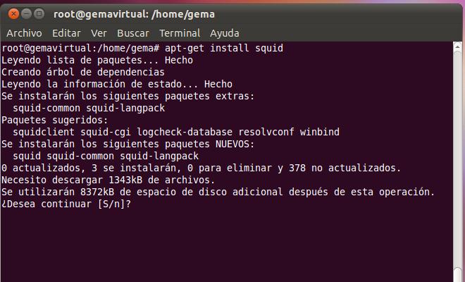 2. Instalación y configuración del servidor Proxy Squid en GNU/Linux, realizando: - Configuración de parámetros generales. - Archivos de log. - Autenticación de usuarios.
