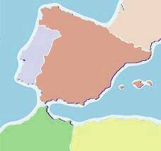 España todo bajo el sol La Península Ibérica, debido a su privilegiada situación estratégica a la puerta del Mar Mediterráneo, ha sido visitada y a menudo invadida por muy distintas culturas a lo