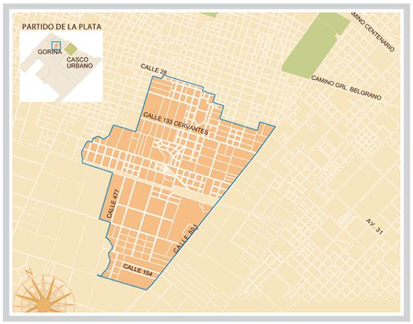 En cuanto a equipamiento asistencial dispone de dos Centros de Salud (Nº 12 y Nº 32). d. Altos de San Lorenzo La localidad se encuentra emplazada al sudeste del casco fundacional de La Plata, delimitada por la Avda.
