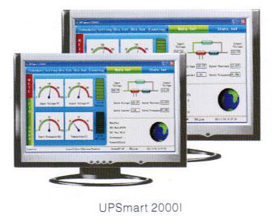 UPSmart 2000I muestra el estado del SAI/UPS (por ejemplo, la entrada y salida de voltaje, frecuencia, carga, temperatura y capacidad de la batería, etc) en la curva de datos digital, gráfica y en