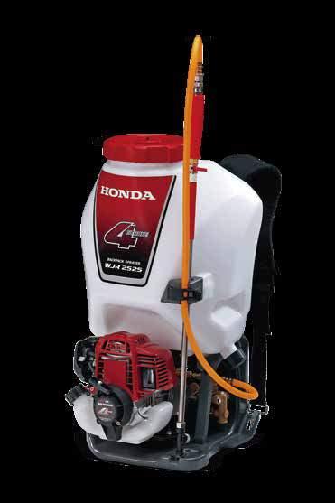 Equipado con arnés y espaldar acolchonado le brinda al usuario mayor confort para trabajar. Motores Honda 4 tiempos.