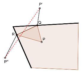 Solución: El lado superior del cuadrado es una base media del triángulo y a la vez es la base de un triángulo cuya área es 1 del área del triángulo dado.