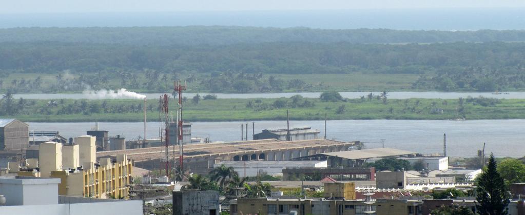 Una vista de la ciudad costera de Barranquilla, donde el río Magdalena desemboca en el mar. Pablo Garcia / Flickr 2010 2011 (históricamente, estos eventos ocurren, en promedio, cada 30 años).