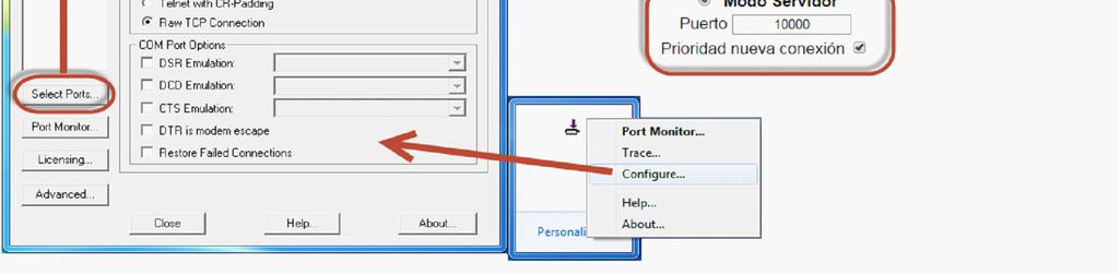 Puerto Serie. Este software creará un puerto COM virtual en su computadora para que pueda usar un software existente como si estuviera conectado al equipo usando un puerto COM físico.