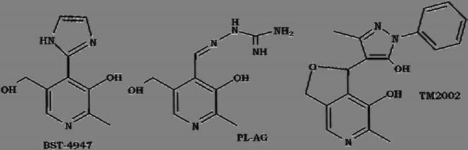 misma finalidad. Lalezari y Rahbar [RAHBAR, 2003] diseñaron una serie de compuestos aromáticos (figura 1.