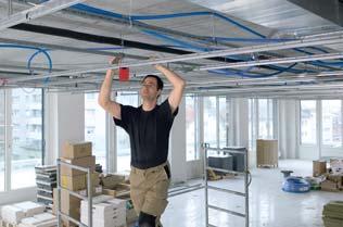 Alineación de techos y muros secos en tiempo mínimo al trabajar de forma más eficiente.