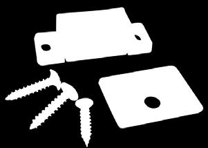 Recorrido de expulsión: 10 mm. Ø 5x3 Material: Plástico. Color: Negro. Empaque: x 1/200 sets. NOTA: No incluye tornillos de fijación, ni contrachapa de acero.