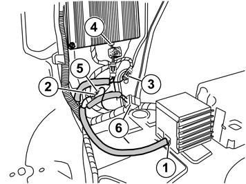 50A Conexión del cable de alimentación Ilustración A Saque el cable de suministro de corriente (A en la imagen del kit) y conéctelo al cable antiparasitario (B), como muestra la figura.