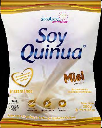 Leche de Soya con Quinua en polvo Línea estándar con Dulce Línea Sugar
