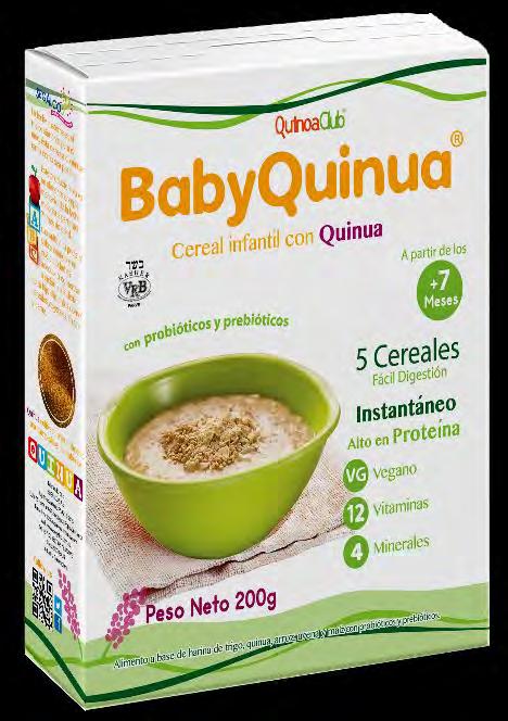 Cereal Infantil instantáneo sabor Natural CEREAL INFANTIL CON QUINUA PAPILLA CON QUINUA 5 cereales, 12 vitaminas, 4 minerales.