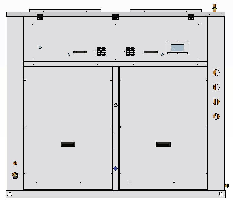 tricentrales frigoríficas con recuperación de calor Esquema frigorífico Configuración de 4