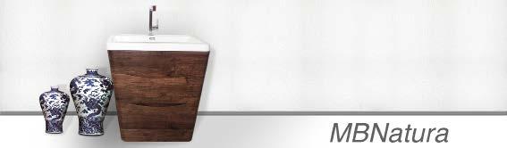 Muebles para baño MBNatura 600 R/W Mueble para baño con lavabo No incluye monomando Con rebosadero Color: Rose