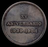 1954. Medalla en plata.