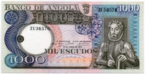 000 103 104 105 104. Angola. 1000 Escudos.
