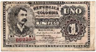 000 210 211 210. Banco Nacional. 1 Peso. 30.9.1900.