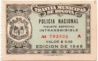 238 239 238. Tranvía Municipal de Bogotá.