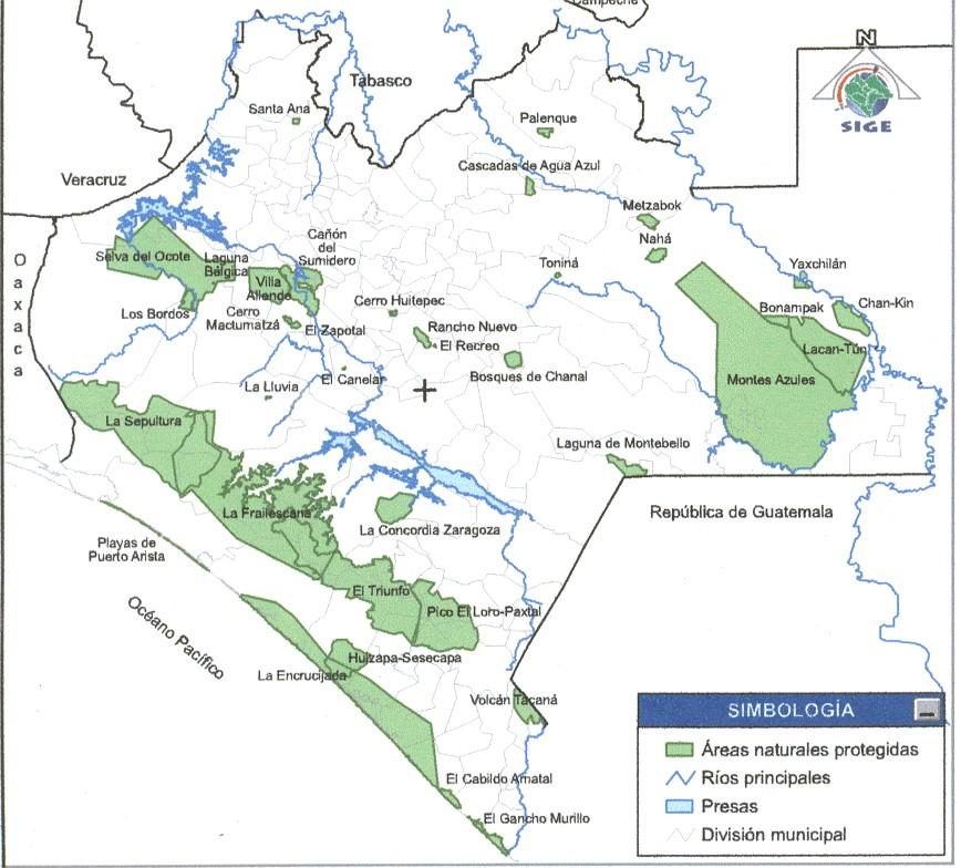 Fuente: Sistema de Información Geográfica y Estadística de Chiapas.