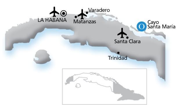 Cayo Santa María - CP: 52610 - Municipio Caibarién Provincia Villa Clara, Cuba Tel.: +53 42 350850 reserva.comercial@oceancasadelmar.co.cu www.oceancasadelmar.com Información y Reservas: www.
