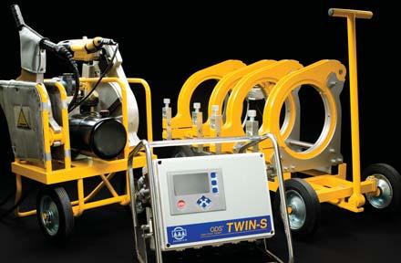 TWIN-S Unidad integrada de soldadura de PE por electrofusión y termofusión a tope > Modelos TWIN-S 225 E: Unidad totalmente eléctrica. TWIN-S 315 H: Unidad hidráulica con controlador automático.
