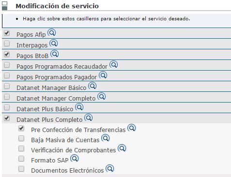 Contratación del Servicio Para contratarlo seleccionar la opción ABM Configuración Datos del menú Administración ubicado en la barra superior de opciones. Haga clic sobre el ítem Clientes.