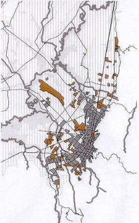 2. La ciudad densa y compacta en Bogotá Ocupación década 1950 Ocupación década 1960