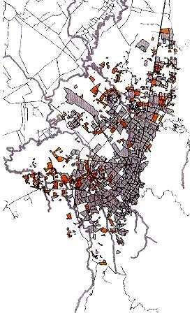 2. La ciudad densa y compacta en Bogotá Ocupación década 1970 Ocupación década 1980
