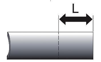 La posición correcta del tubo se obtiene al llevar a cabo ambos pasos: Paso1: La extremidad del tubo traspasa la pinza de agarre del raccord. Paso2: El tubo alcanza el fondo del raccord.