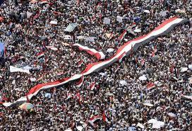 Se calcula que más de 2 millones de personas de todas las condiciones se manifestaron en la plaza de Tharir (Liberación) en algún momento.