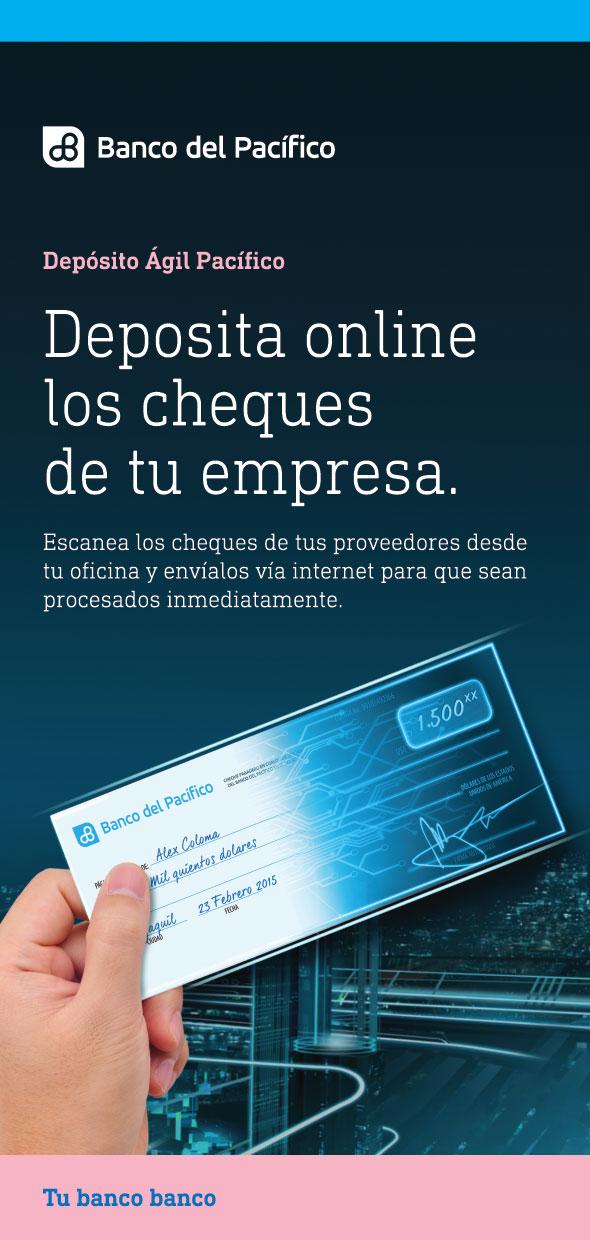 AGILITAR LOS DEPÓSITOS DE LAS EMPRESAS Se implementó el servicio Depósito Ágil (Captura remota de depósitos en cheques).
