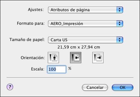 IMPRESIÓN DESDE MAC OS X 18 PARA CONFIGURAR LAS OPCIONES DE IMPRESIÓN E IMPRIMIR DESDE MAC OS X 1 Abra un archivo y seleccione Ajustar página en el menú Archivo de la aplicación.