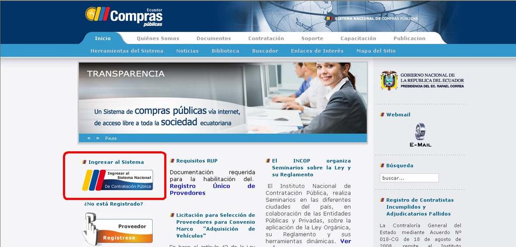 http://www.compraspublicas.gov.