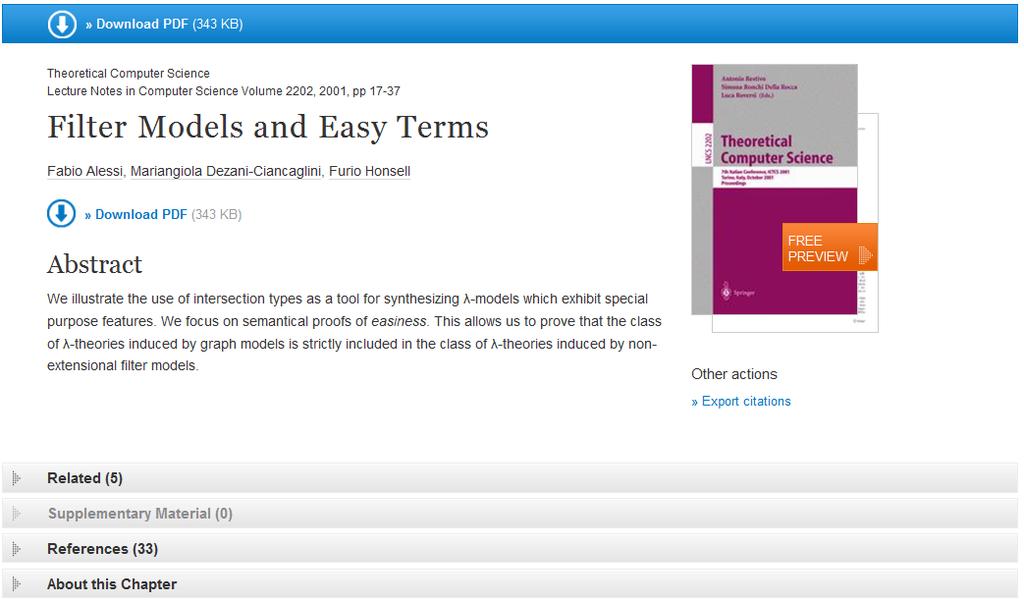 Capítulo del libro Características generales 1. Descarga del PDF (3) (2) 2. Look Inside (Vista previa) 3. Resúmen (4) 4.