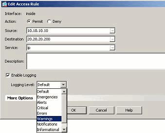 1. Seleccione la regla de acceso requerida y el tecleo edita.el editar la ventana de la regla de acceso aparece.