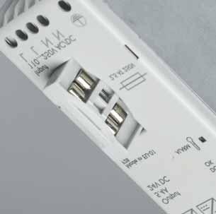 contacto auxiliar y desconexión de la salida Indicación de sobrecarga: con pre-alarma por LED y contacto auxiliar Boost de corriente sin limitaciones de tiempo, con indicación por LED más contacto
