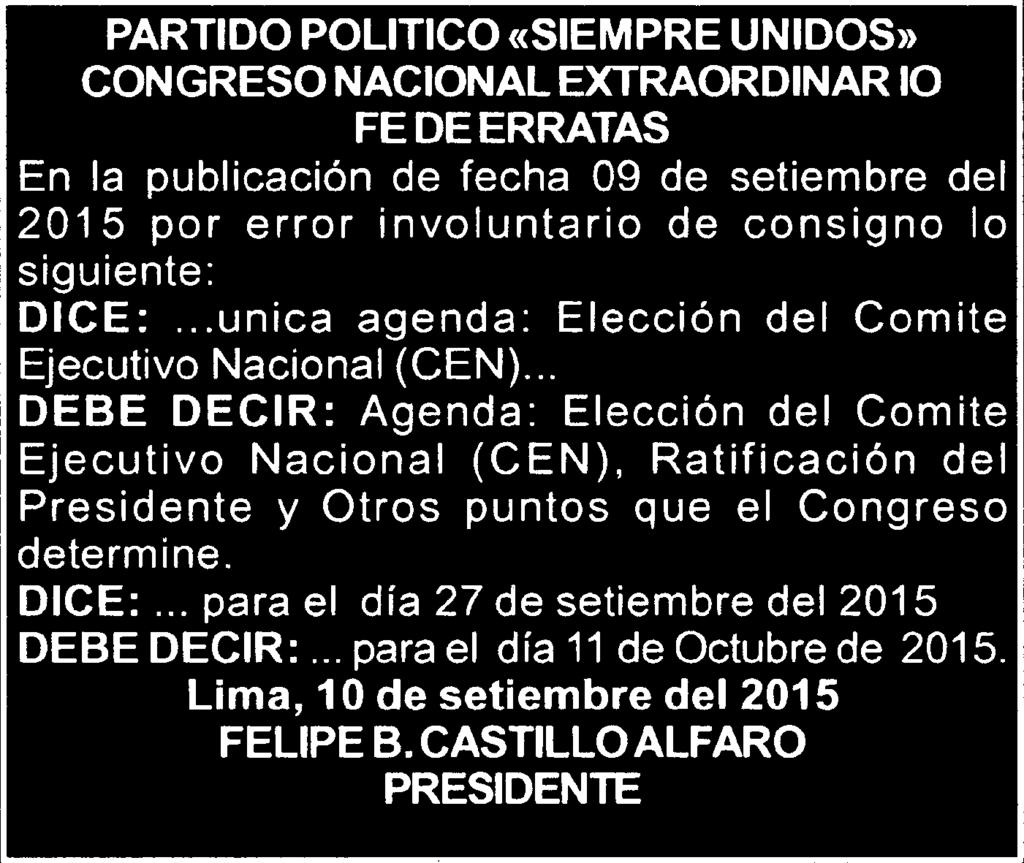 22 BOLETIN OFICIAL EL PERUANO I Lima, viernes 11 de septiembre de 2015 SUPERINTENDENCIA NACIONAL DE ADUANAS Y DE ADMINISTRACIÓN TRIBUTARIA 002-1285223-1 DECLARACIÓN ADMINISTRATIVA DE PRESUNTO(A)