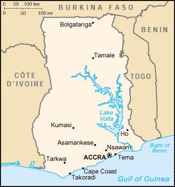 Brong-Ahafo, esta situada en el centrooeste de Ghana, al norte de Kumasi. Cuenta con una poblacion estimada de unos 100.000 habitantes. En la ciudad B.