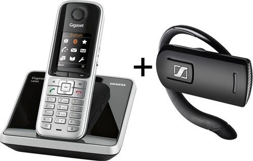 Dect Gigaset s800 + Bluetooth senheisser GIGASET S800 - Teléfono inalámbrico El Gigaset s800 es un elegante teléfono con funcionalidades de alta gama.