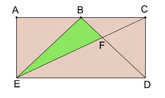 Página 7 de 9 Nivel: Preparación OMS Solución: Tendremos: A EBF = A EBC A BFC = BC AE 2 A BFC = 2 A BFC Los triángulos EFD y BCF son semejantes (iguales los ángulos en F (opuestos por el vértice) y