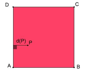 Página 9 de 9 Septiembre 28-29: En el interior de un cuadrado de lado se escoge al azar un punto P. Sea d(p) la distancia de P al lado más cercano al punto P.