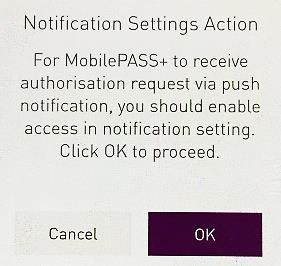 En la pantalla Notification Settings Action (Acción de configuraciones de notificación), toque el bo