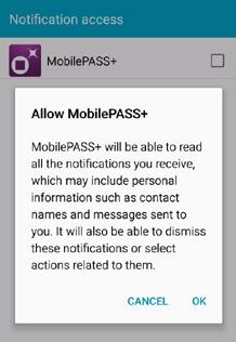 NOTA: la aplicación MobilePASS+ permite instalar múltiples tokens de software, sin embargo, la política de UTC es de un token por usuario.