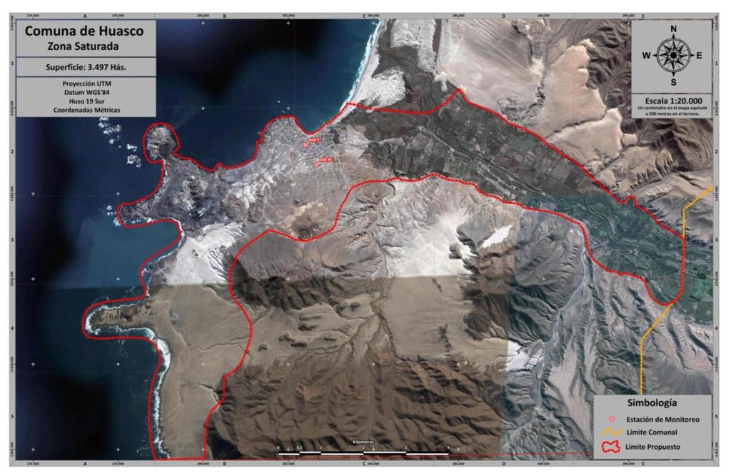 CONAMA Informe Técnico, Declaración de Zona Latente por MP-10 en Huasco, III Región. 00017 4.